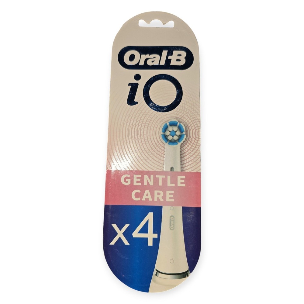 Oral-B iO Gentle Care Replacement Toothbrush Heads White 4 Count Pack